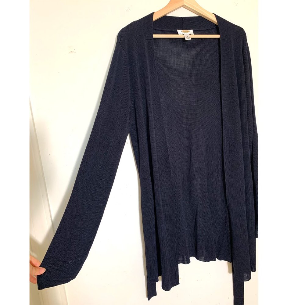 Black Long Cardigan - Talbots - Size S